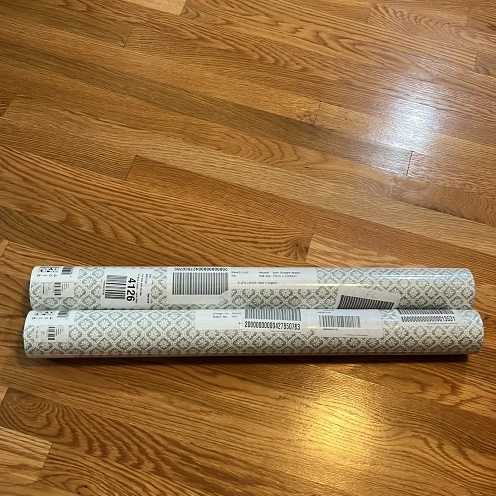 Anthropologie x GP & J Baker Indus Flower Small Print Wallpaper 2Rolls NWT